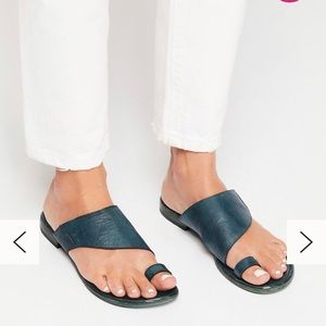 Free People Sant Antoni Slides Teal